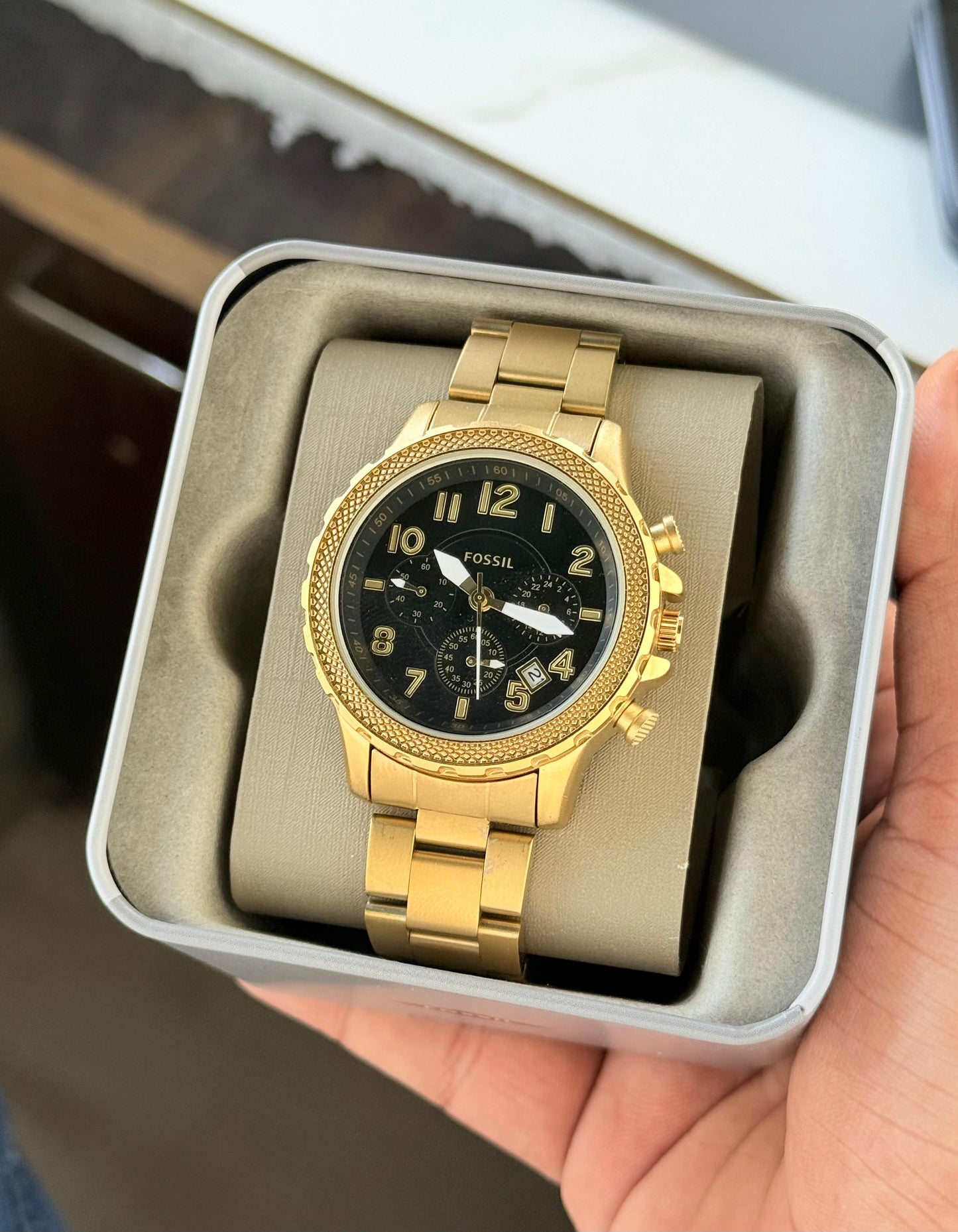 Fossil Bowman Classic Gold Steel Watch