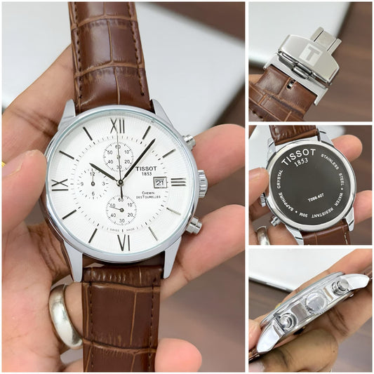 Tissot 1853 Chronograph Leather Strap Watch