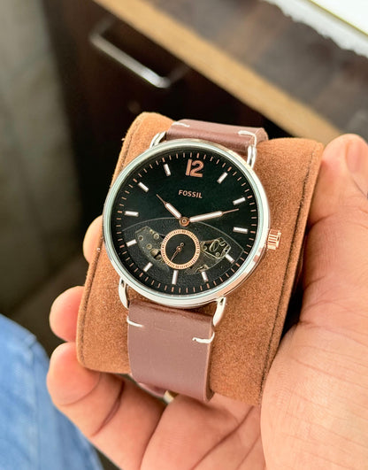 Fossil Commuter Automatic Skeleton Watch for Men