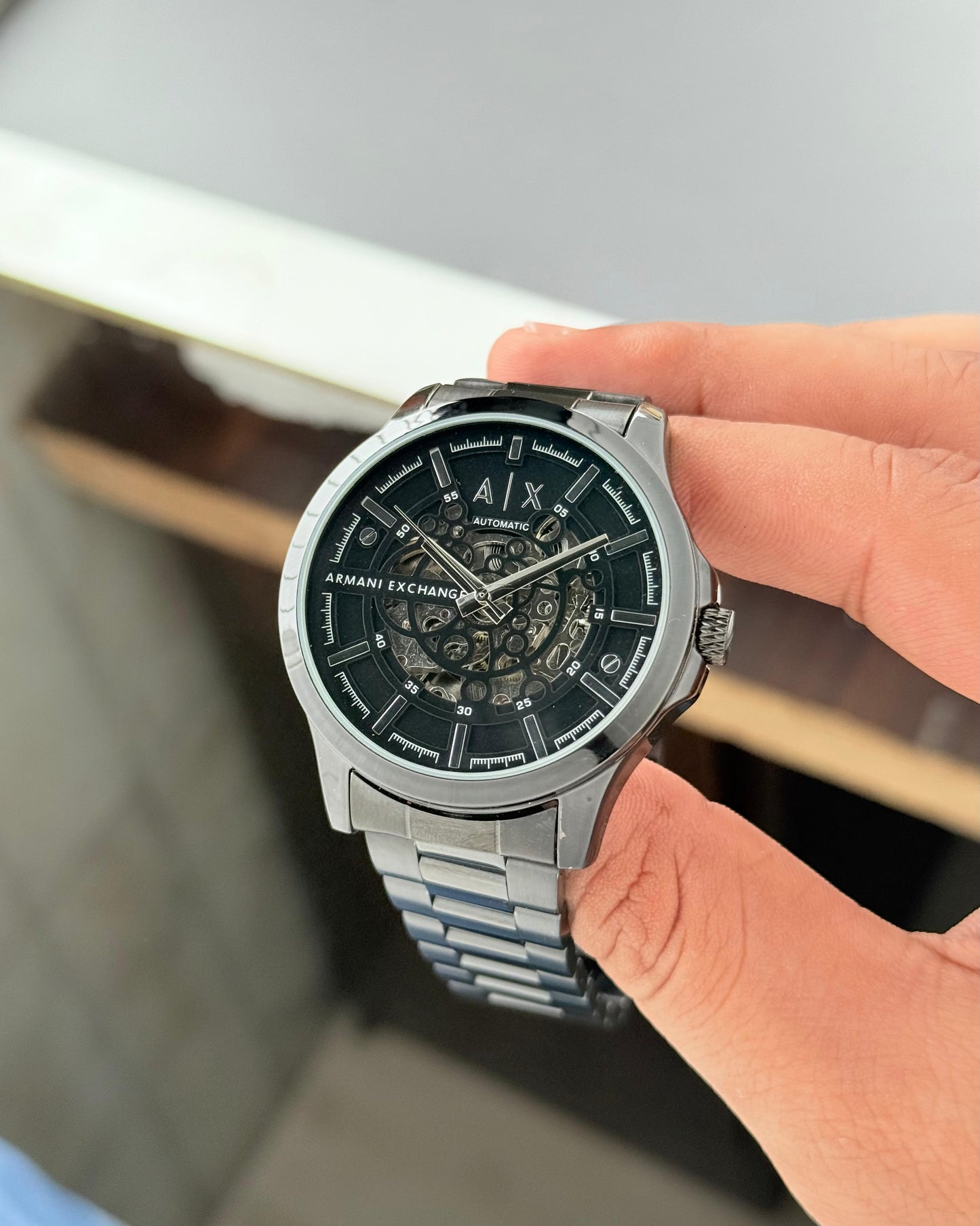 Armani Exchange AX2418 Modern Automatic Open Heart Watch