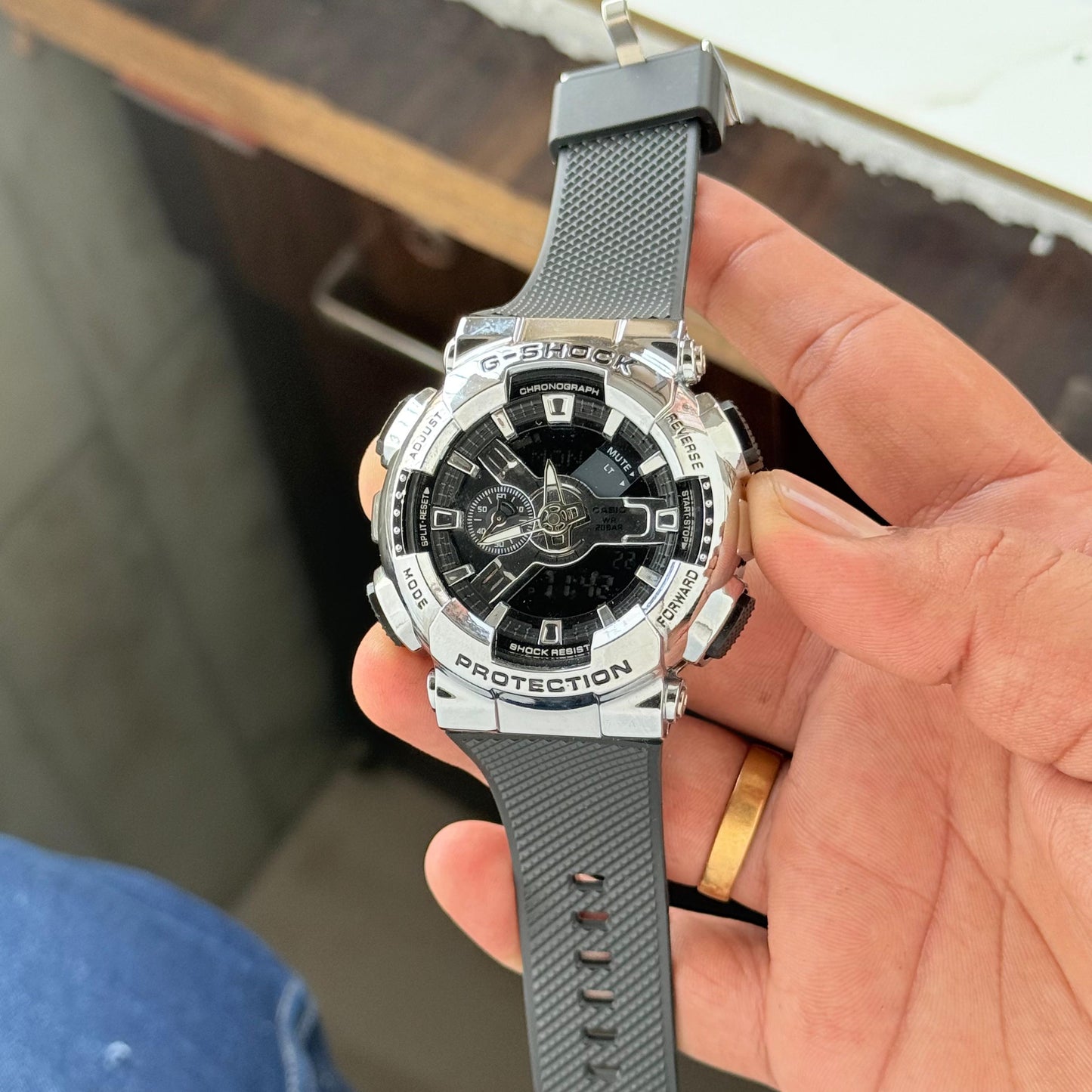 G-SHOCK G-STEEL GM-110BB Analog-Digital Auto Light Watch