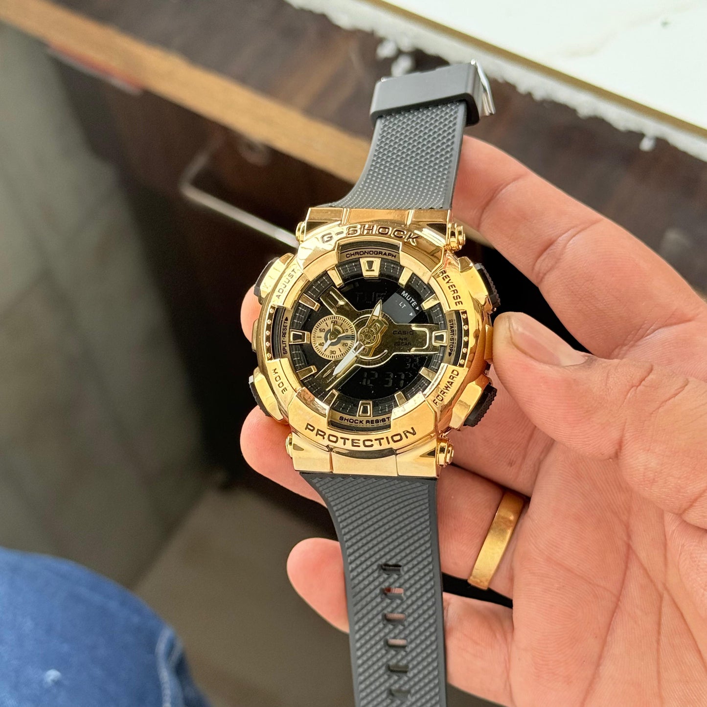 G-SHOCK G-STEEL GM-110BB Analog-Digital Auto Light Watch