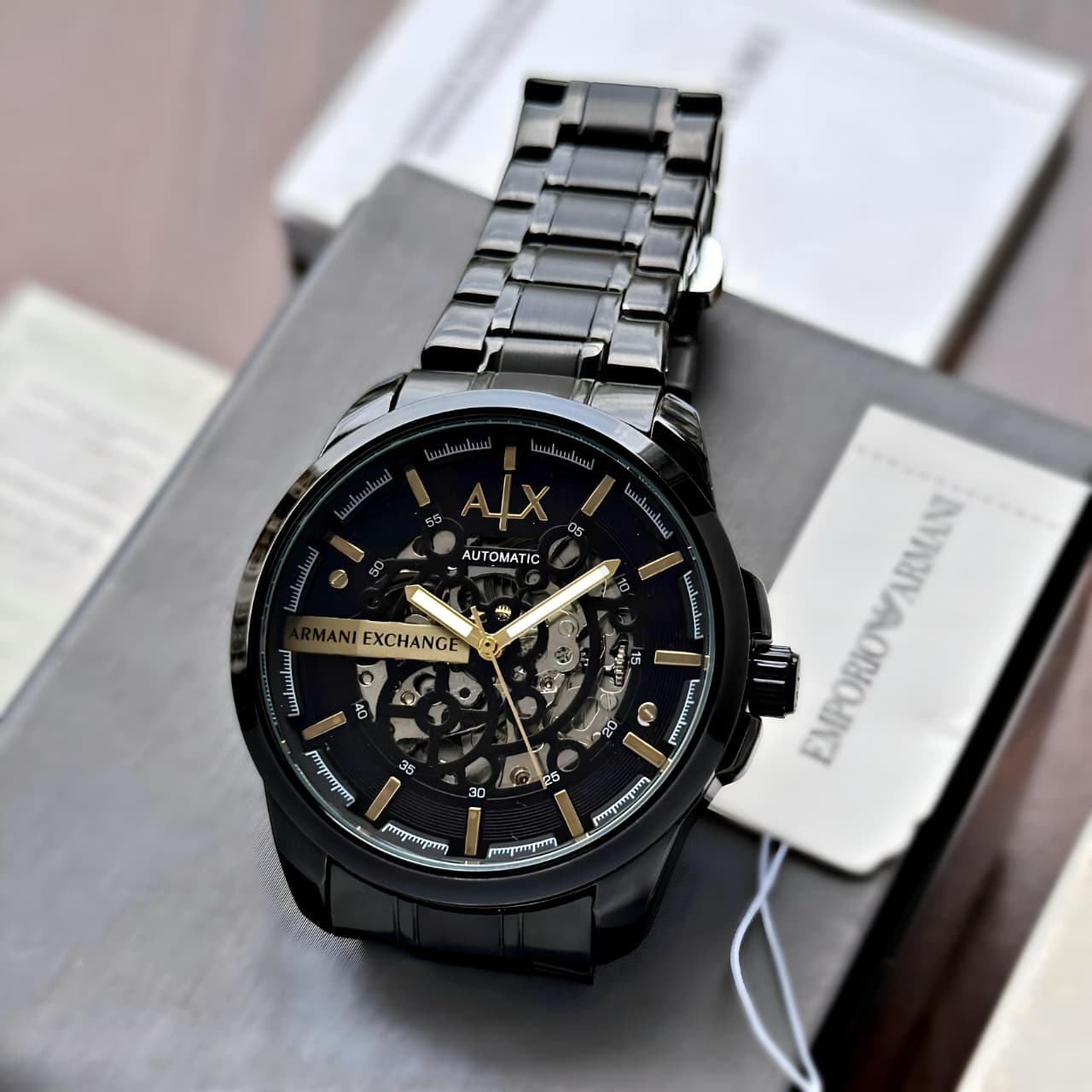 Armani Exchange Z-Black Open Heart Series