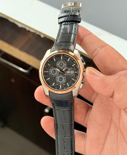 Tissot Couturier Day-Date Chronograph Watch