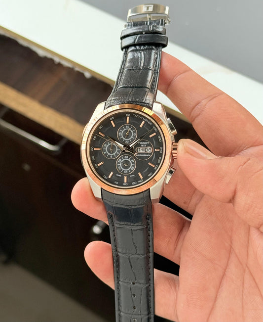 Tissot Couturier Day-Date Chronograph Watch