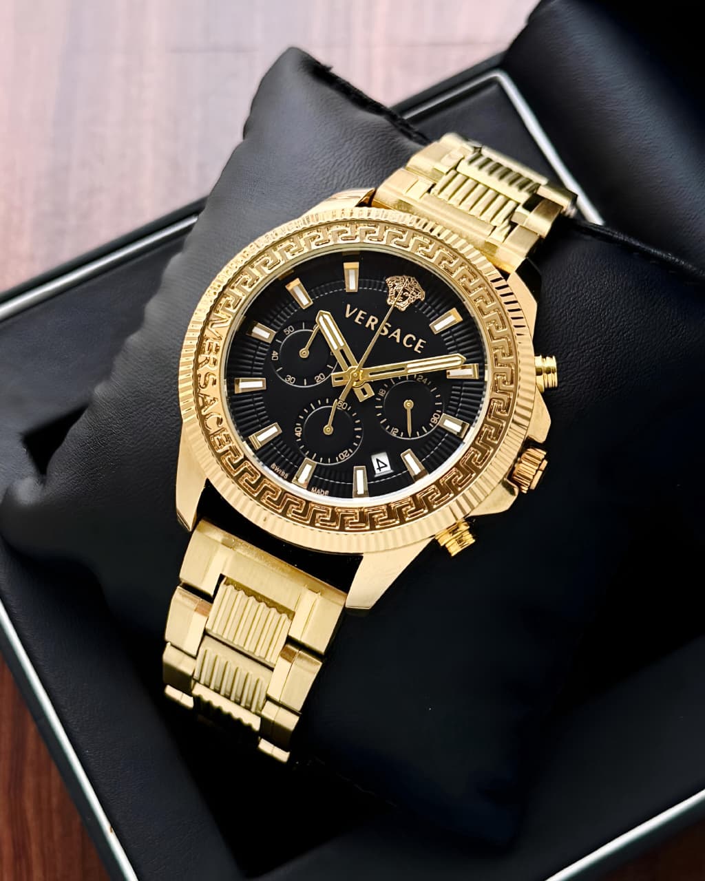 Versace Greca Chronograph Watch