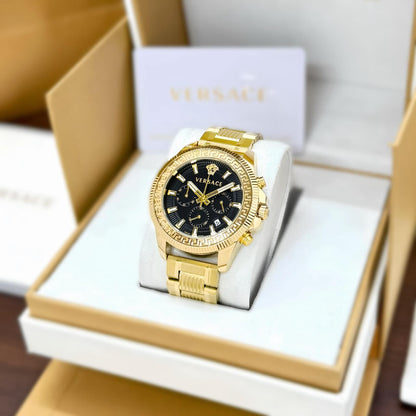 Versace Greca Chronograph Watch