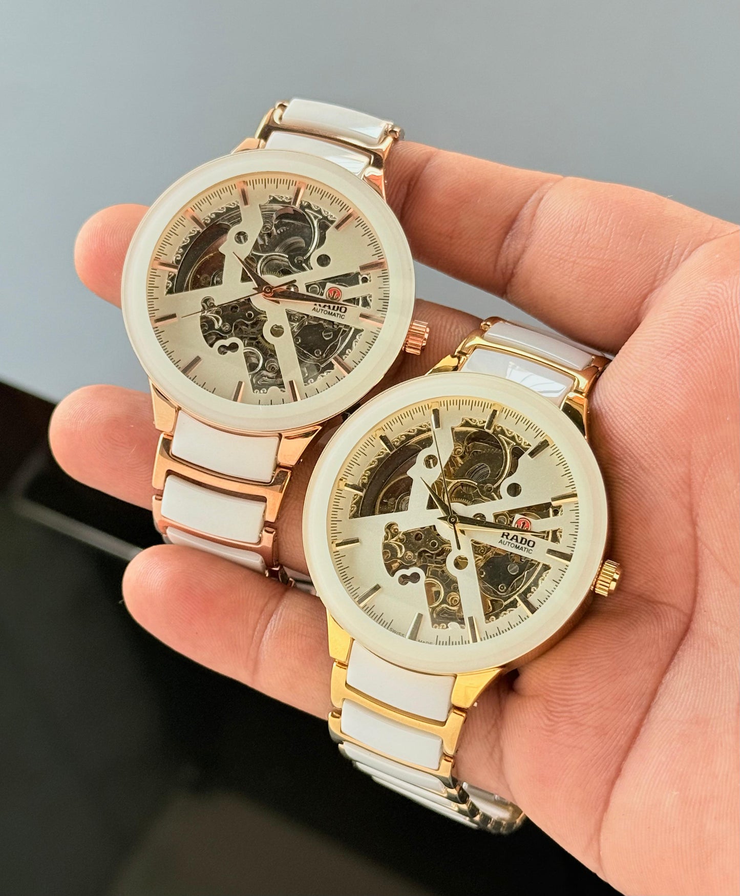 Rado Centrix Automatic Open Heart Ceramic Watch