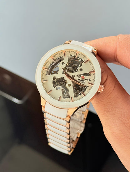 Rado Centrix Automatic Open Heart Ceramic Watch