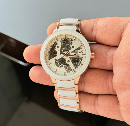 Rado Centrix Automatic Open Heart Ceramic Watch