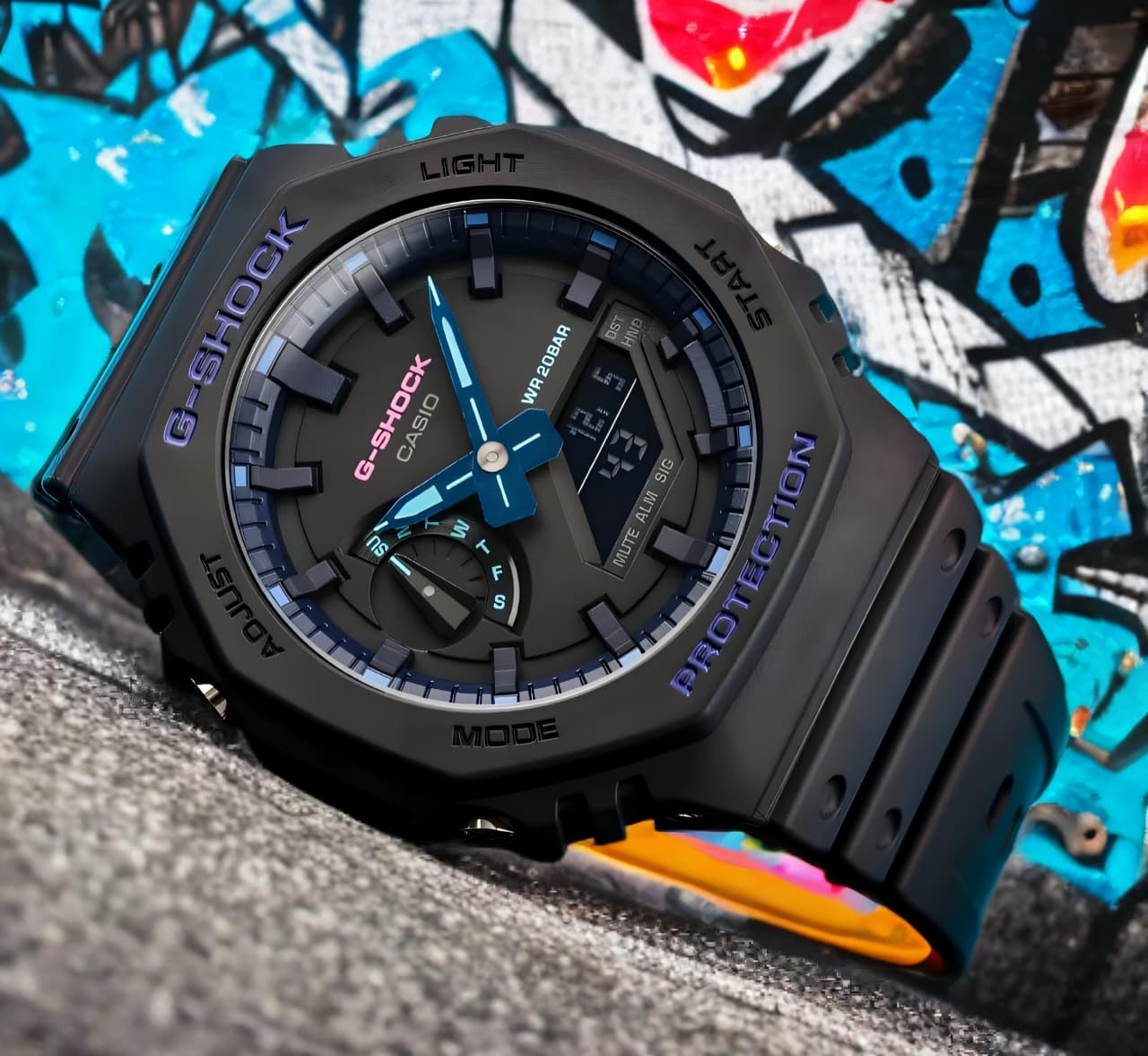 G-SHOCK Casio Oak GA-2100VB-1A Analog-Digital Watch