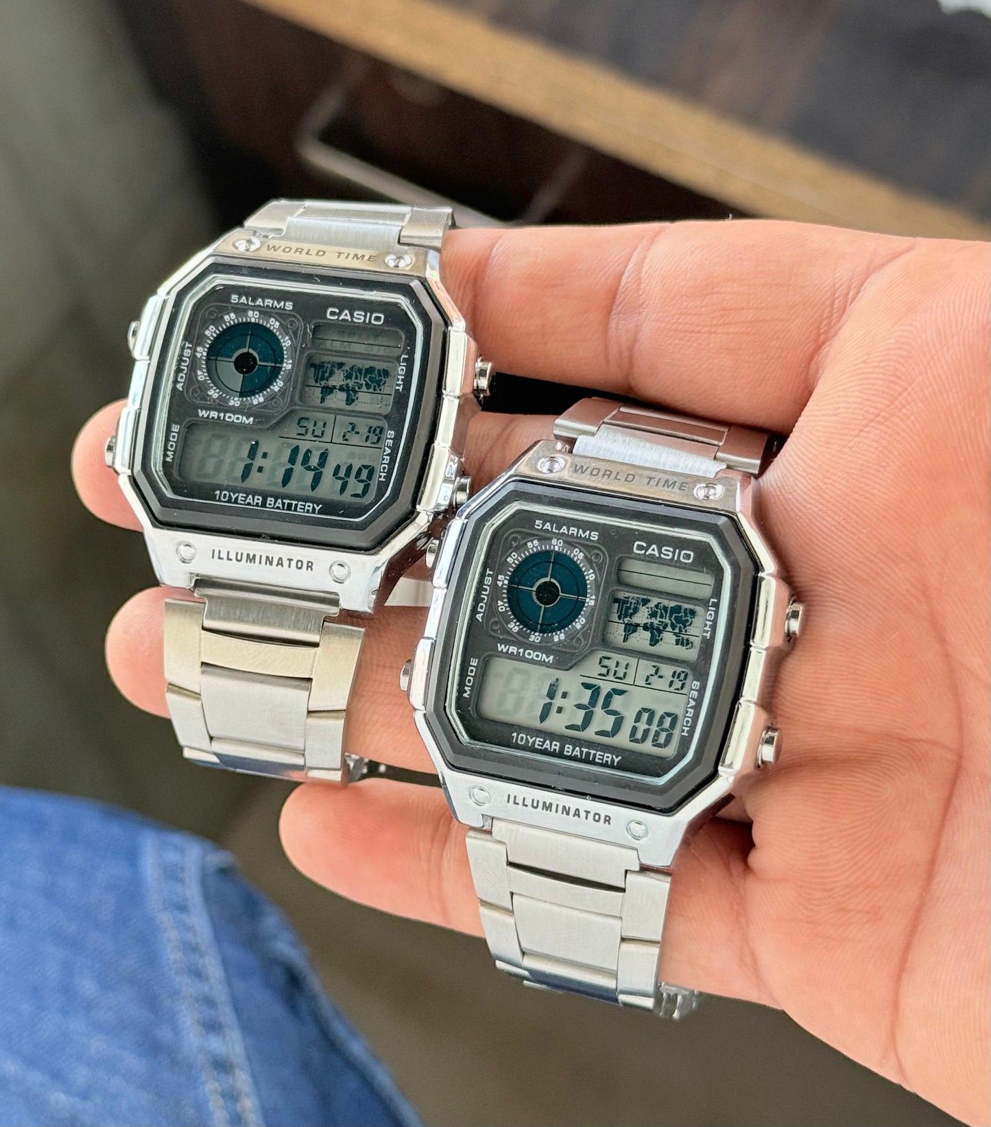 Casio Royale AE-1200WHD-1AV World Time Digital Watch