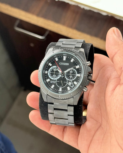 Citizen Super Steel Chronograph Watch for Men