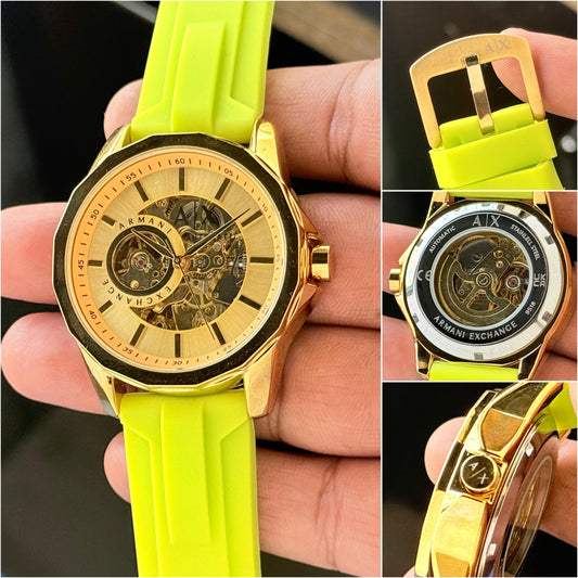 Armani Exchange Modern Automatic Open Heart Watch for Men