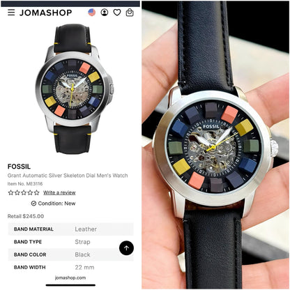 Fossil Grant Automatic Skeleton Watch