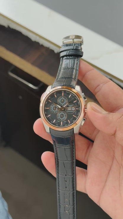Tissot Couturier Day-Date Chronograph Watch