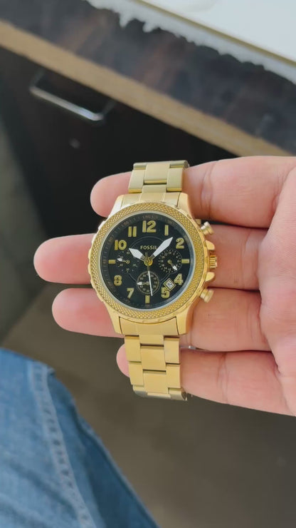 Fossil Bowman Classic Gold Steel Watch