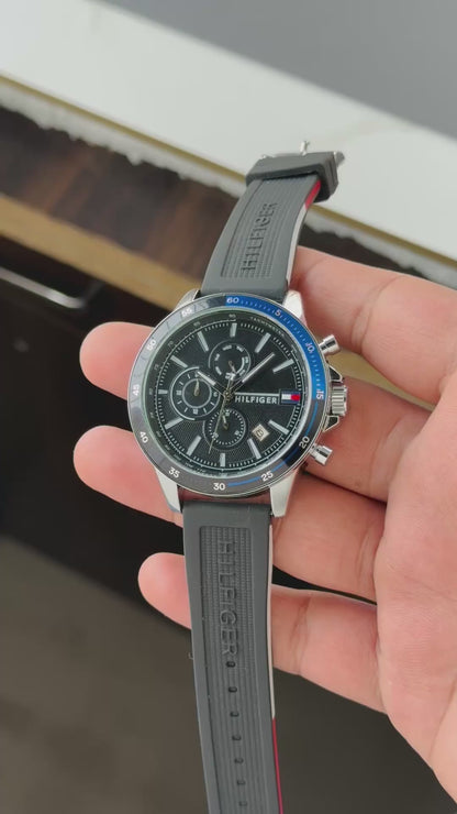 Tommy Hilfiger Quartz Multifunction Silicone Strap Watch