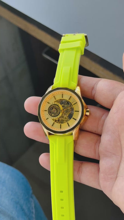 Armani Exchange Modern Automatic Open Heart Watch for Men