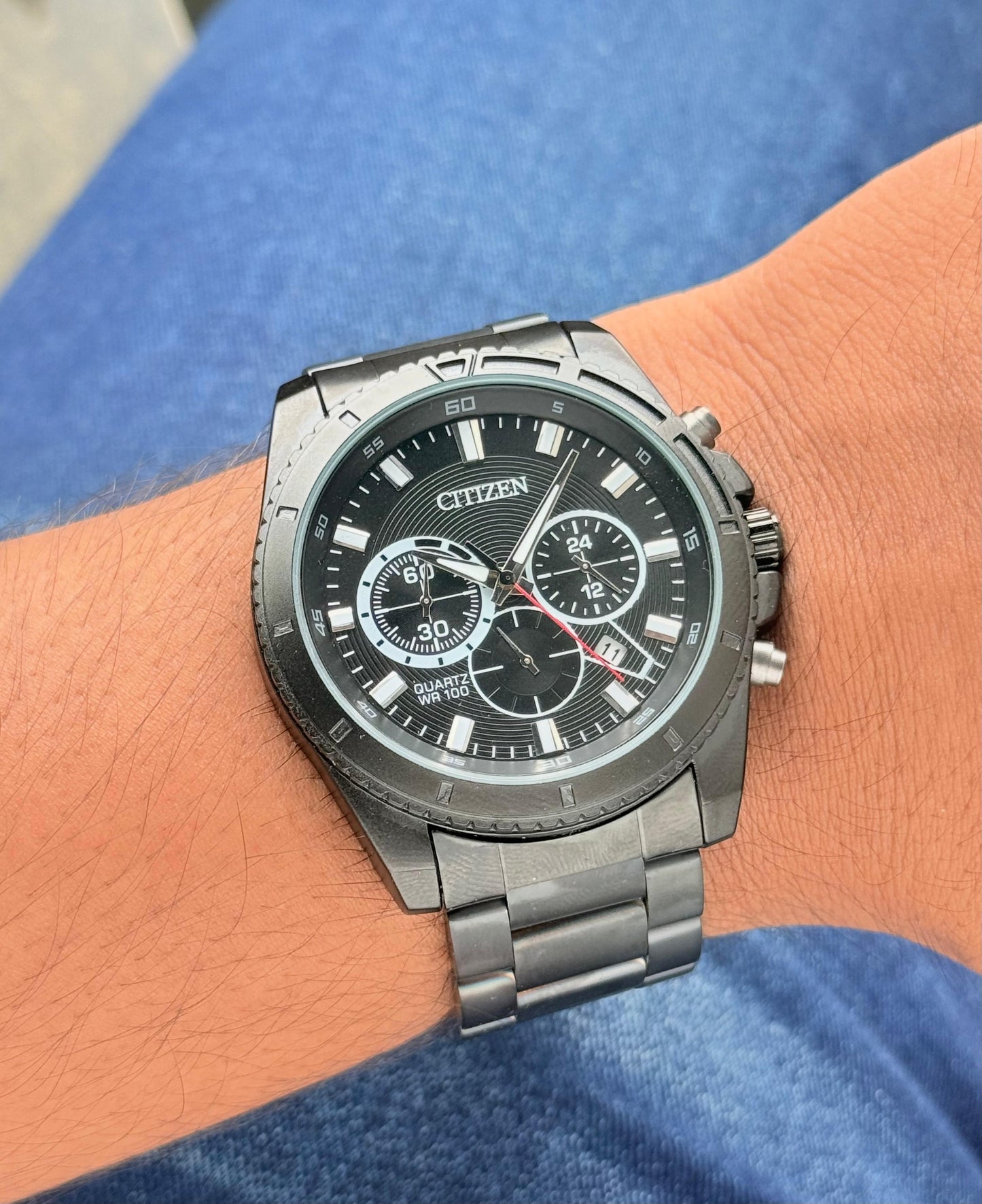 Citizen Super Steel Chronograph Watch for Men